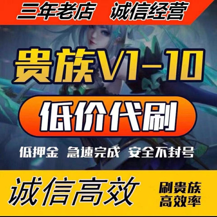 接王者贵族v1到v10，接安卓q区65刷1...