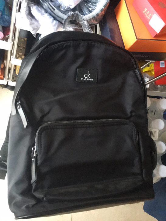 双肩包书包帆布包黑色布配皮全新包邮不议价潮...