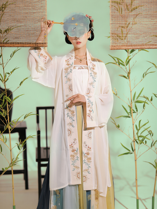 素羽华裳【踏莎行】原创汉服女宋制褙子对襟长...