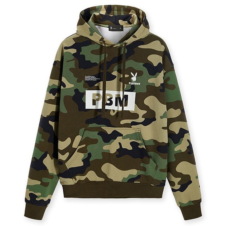 太平鸟男装连帽卫衣花花公子PLAYBOY联...