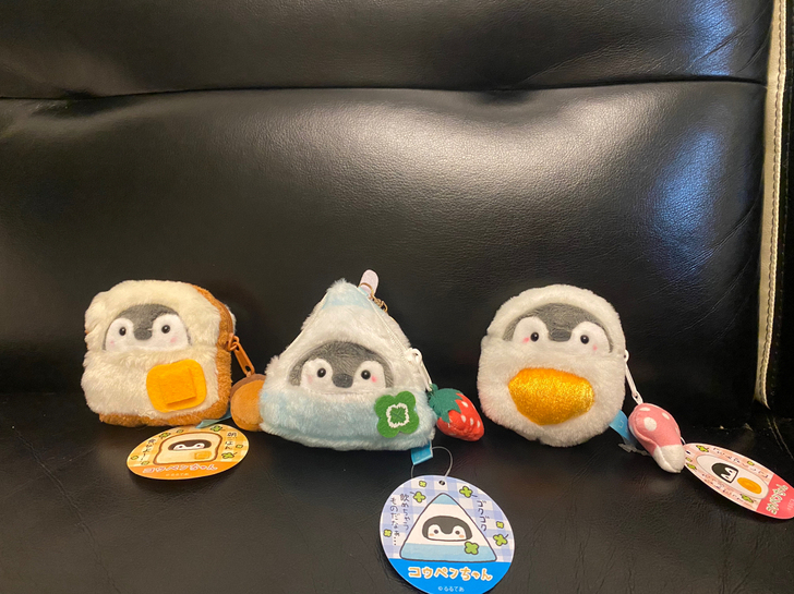 正能量小企鹅毛绒公仔 挂件 小零钱包款