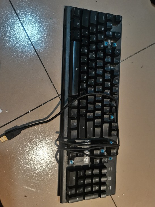 钛度TKM300机械键盘,带线,樱桃黑轴,...