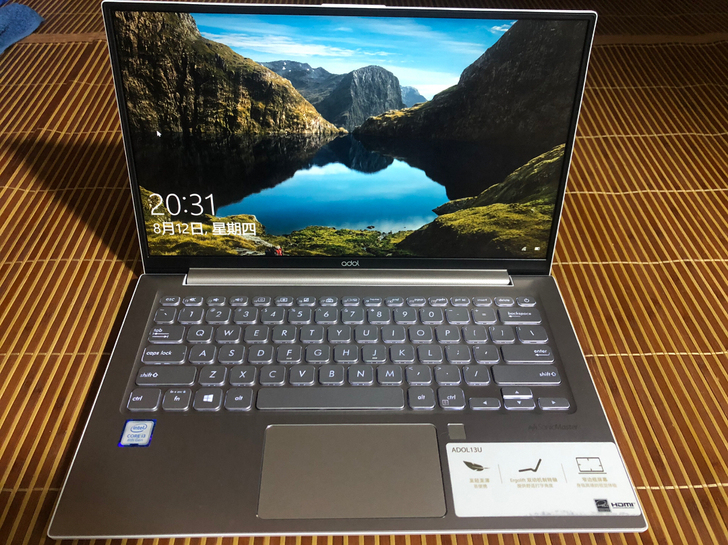 华硕i3八代 a豆ADOL13fU超薄笔记本