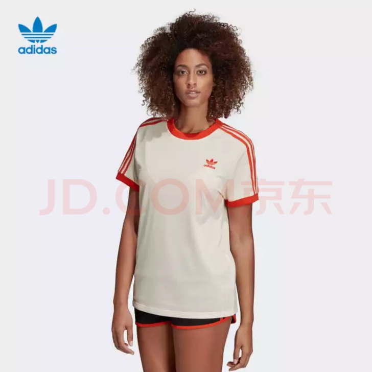 阿迪达斯短袖T恤t恤官网adidas 三叶...