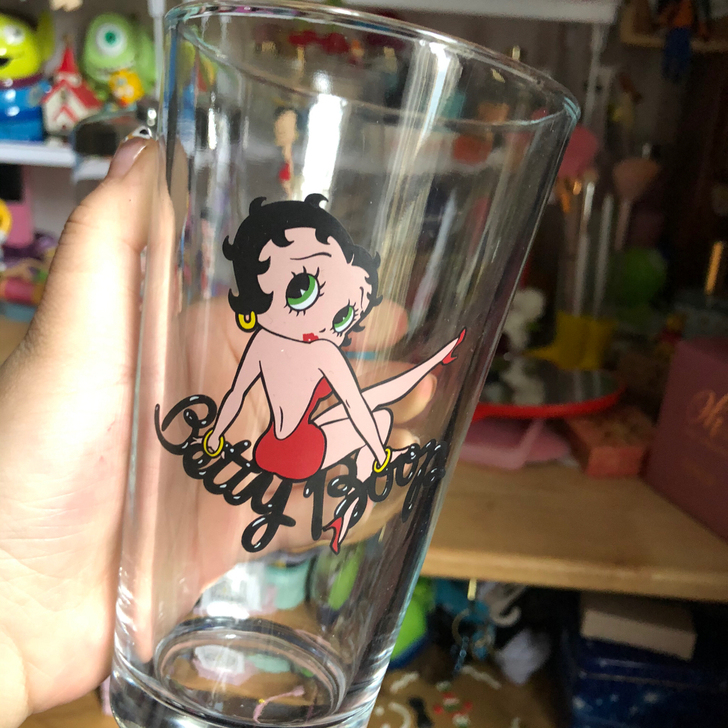 贝蒂 Bettyboop杯子水杯有镭射的光...