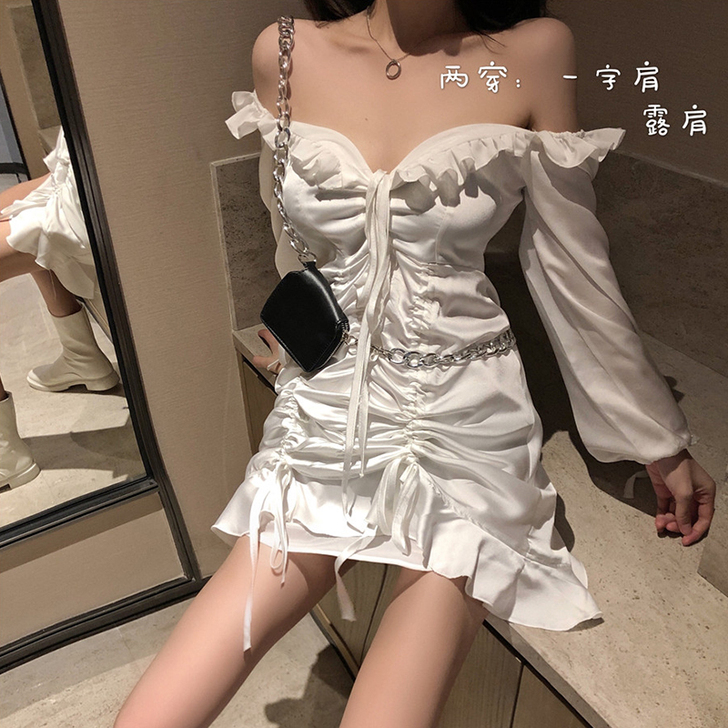 心机裙子女秋季2020新款高冷御姐风连衣裙...