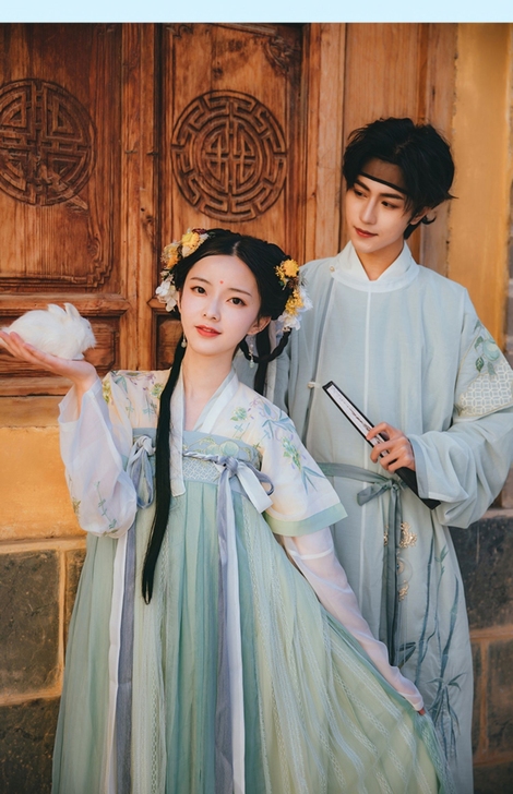 【流烟昔泠-青梅竹马】传统汉服情侣男女CP...