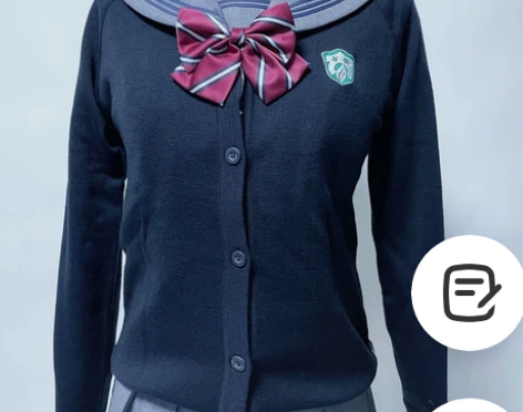 青园开衫95 全新 韩制校供 韩国校服 感...