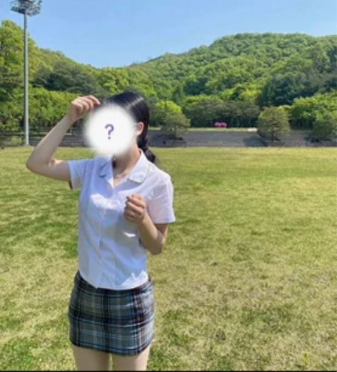 韩国校服校供衬衫裙 青园女高夏衬97码+古...