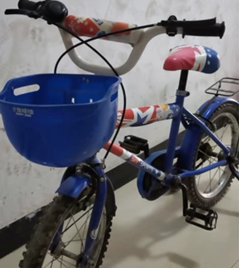 孩子的小车车，小了，给钱就卖，12寸，品相...