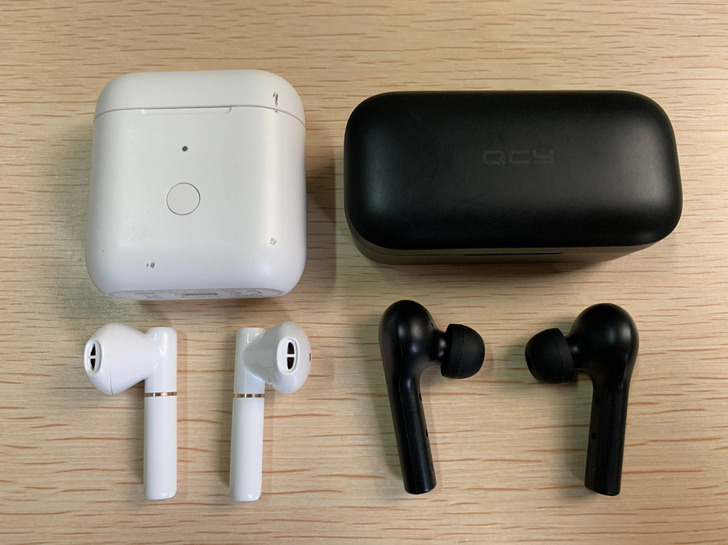 QCY t5s和t8 蓝牙耳机，t5s正常...