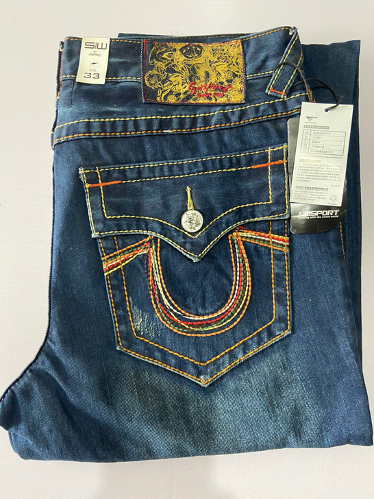 全新七匹狼牛仔裤，吊牌齐全，老款，大裤脚口...