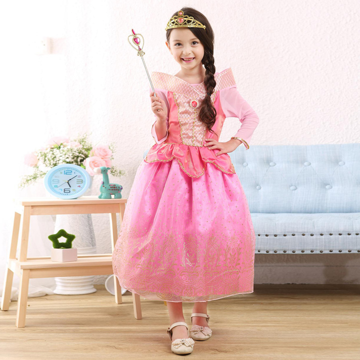 爱莎冰雪公主裙奇缘白雪苏菲亚女童公主艾莎裙...