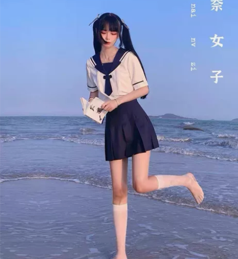 玲奈女子西瓜家jk学院风单上衣s，穿一洗一...