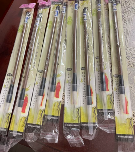 书法作品 毛笔，加健大白云，全新，8支，同...