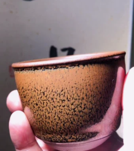 建窑昔今缘柴烧满工金鹧鸪罗汉杯器型建盏非柳...