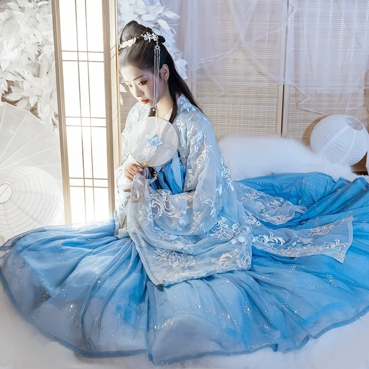 云汐梦 墨子研 原创汉服女齐胸襦裙两片式