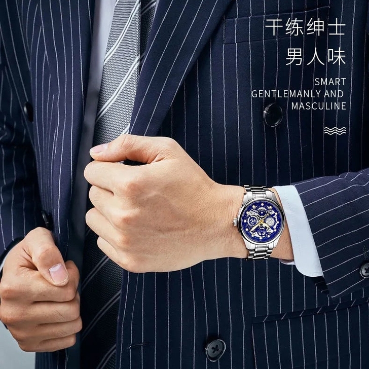 闲置转让机械全自动手表【瑞士认证】手表男潮...