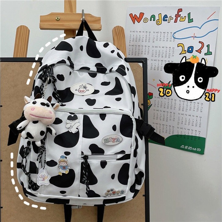 可爱牛奶系软妹子书包39.9包邮