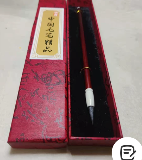 实力颜值款来了，顶级黑尖紫毫小楷，真的不容...