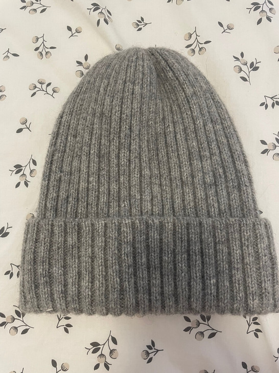 毛线帽 灰色 针织帽