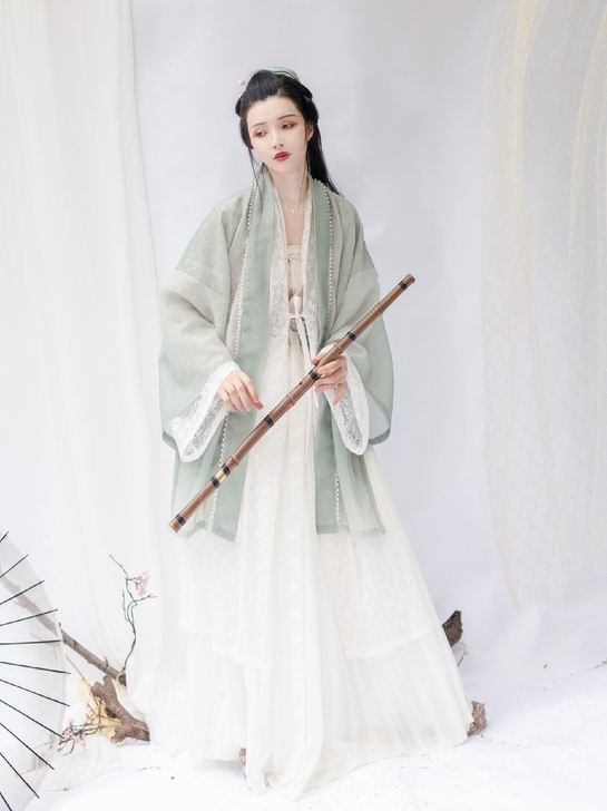 租司南阁原创清平乐府汉服女款宋制抹胸直领衫...