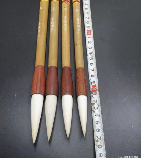 善琏双羊湖笔品名：双羊牌羊毫笔【山】【河】...