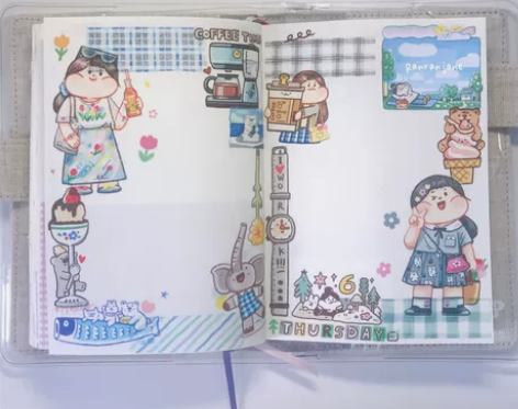 手帐代拼贴之肉球。手帐代拼。手帐代做。手帐...