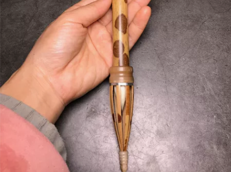 红湘妃鸡距笔 湘妃竹唐笔鸡距笔抄经小楷毛笔...