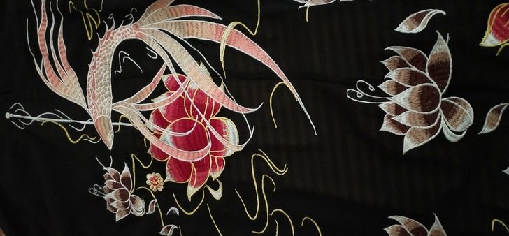 【出】汉服正店重工绣花黑色大袖衫M码