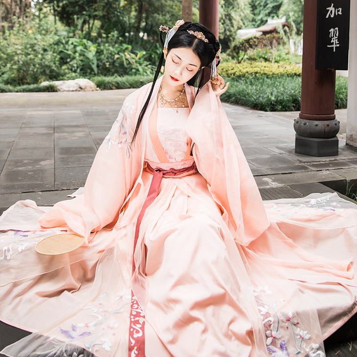 幽兰满堂 墨子研 汉服女中国风齐腰齐胸襦裙...