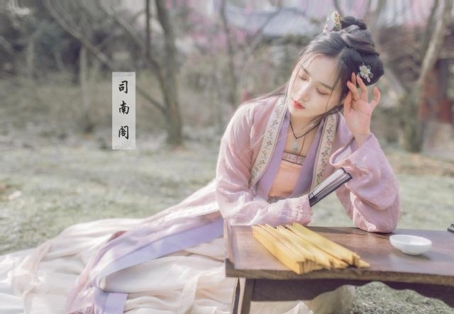 司南阁原创【行香子】宋制汉服女款双层长衫抹...
