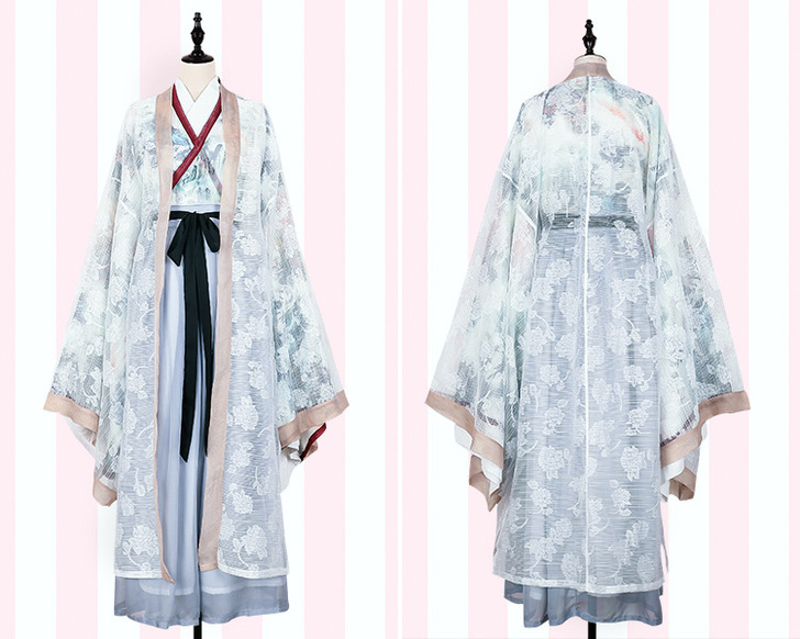 司南阁汉服女夏中国魏晋风套装大袖衫交领襦裙...