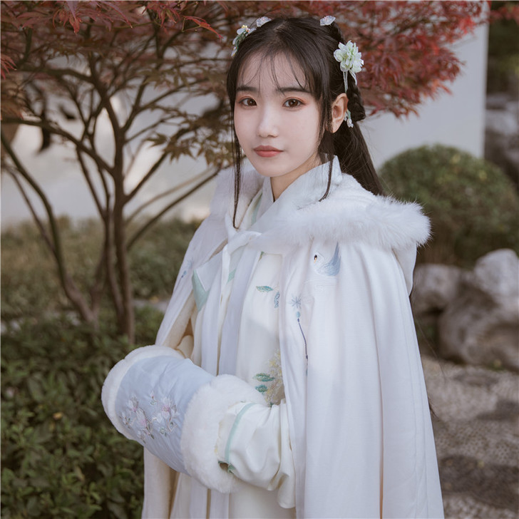 【白羽仙】长斗篷冬款加厚