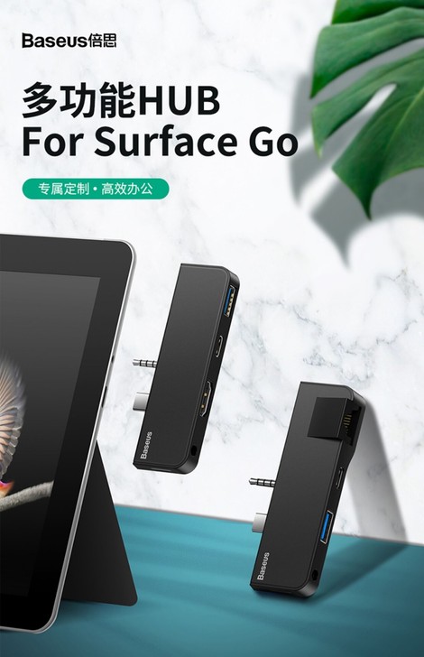 倍思 微软surface go 扩展坞hd...