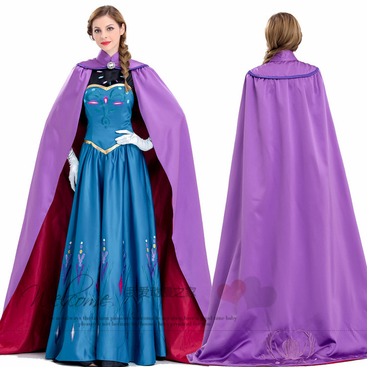 新cosplay安娜成人公主裙爱莎冰雪奇缘...