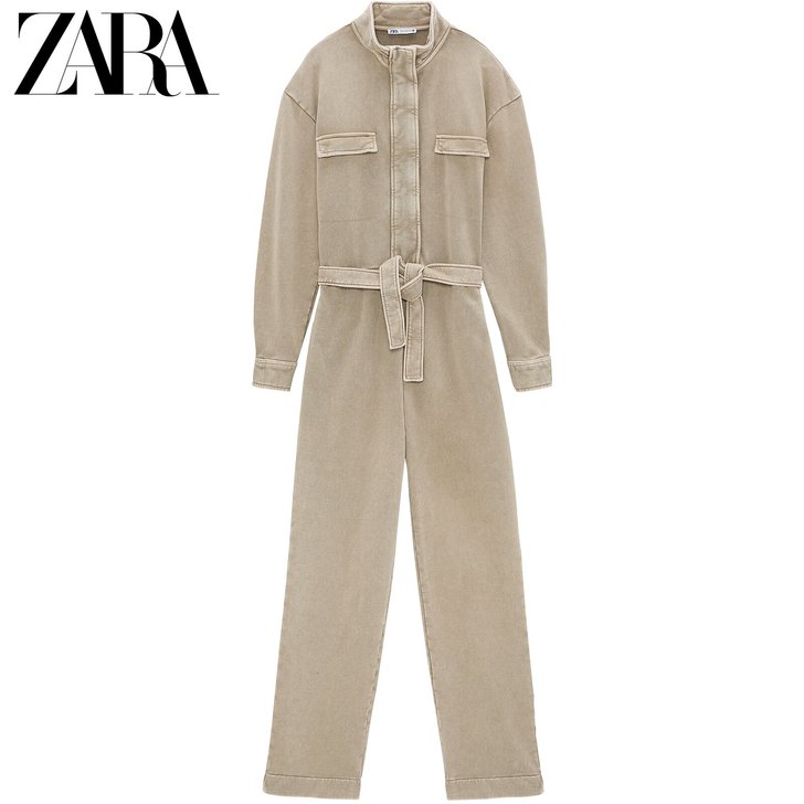 ZARA [折扣季] 女装 水洗效果长款连...