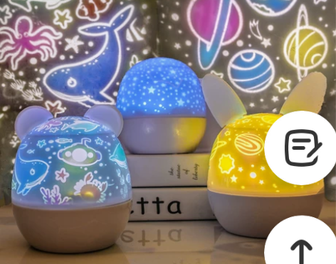 星空灯投影仪小夜灯创意梦幻浪漫旋转满天星儿...