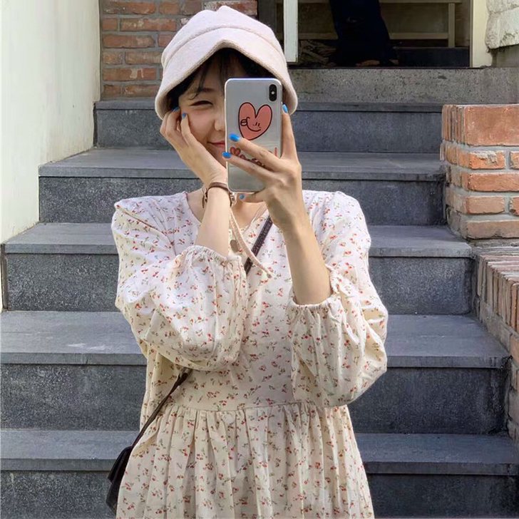 eggsshop裙子复古温柔风仙女裙