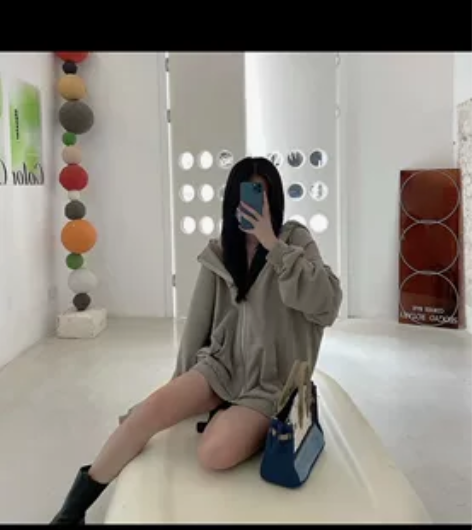 张智妍 南韩私服卫衣 不会撞衫的卫衣 感兴...