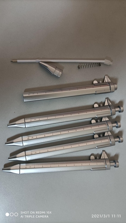 卡尺笔超值多用途塑料游标卡尺0-100mm...