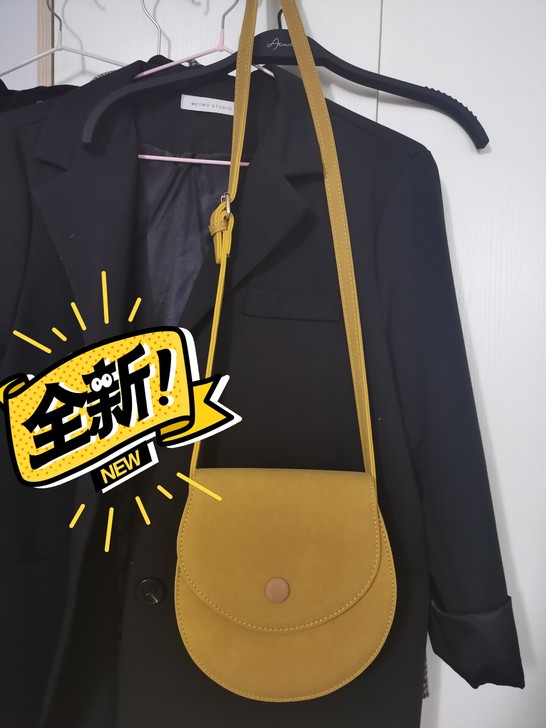 姜黄色小挎包单肩包