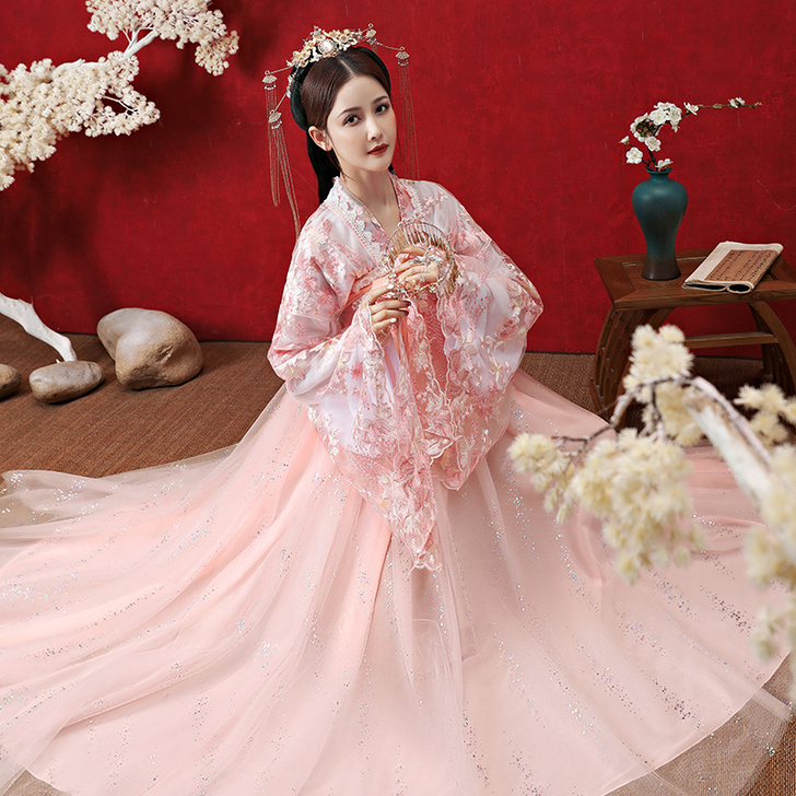 夕洛茜古装汉服女中国风夏季仙气超仙襦裙仙女...