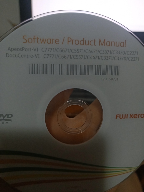 富士施乐彩色打印机驱动和说明光盘