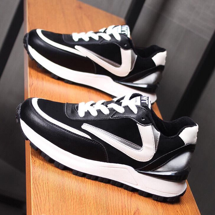 秋冬韩国百搭女鞋加绒休闲鞋运动鞋厚底36