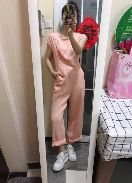 连体阔腿裤