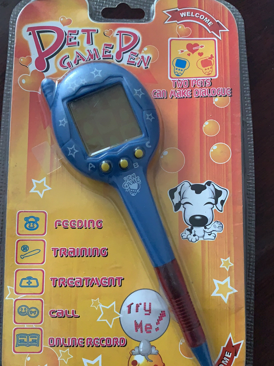 电子宠物游戏机笔 可以喂养训练培训等等 怀...