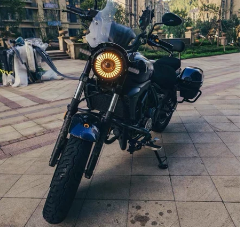 力帆K19摩托车LED天使眼改装配件无损安...