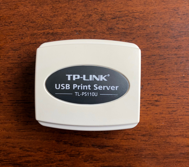 实物如图一模样，TpLink网络打印服务器...