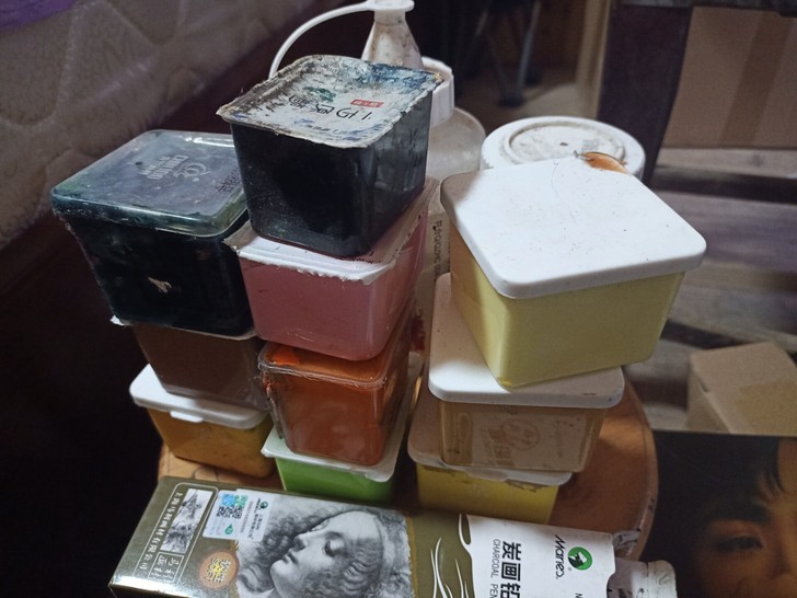 米娅果冻颜料水粉颜料 青竹